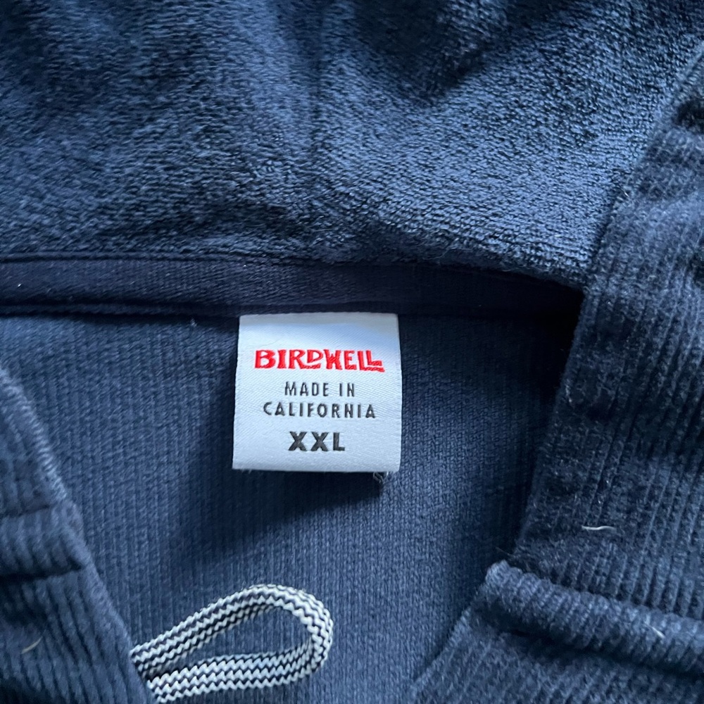 Blue corduroy Hoodie - Picture 2 of 3